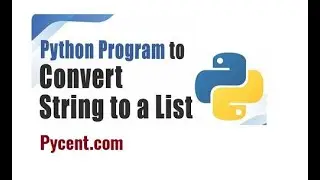 How to Convert String to List in Python Program | Python Tutorial