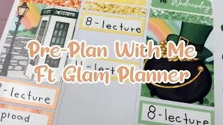 Pre-Plan With Me | Ft Glam Planner | B6 Cloud