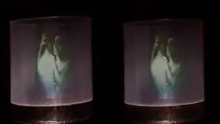 'The Embrace' multiplex hologram by Sharon McCormack with narration  - in anaglyph 3D by Al Razutis