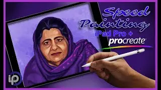 Shabir's Mom Portrait iPad Pro + Procreate