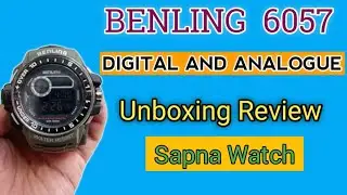 Benling Black Dial  Digital Sports Watch For Men's REVIEW TUTORIAL UNBOXING