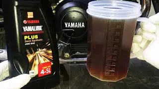 YamaLub 10w 40 Semi Synthetic oil  | How to Engine oil Change in Yamaha YBR 125