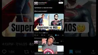 Superman vs Man Of Steel Debate #fyp #superman #viral #trending #debate #meme #comics #movie #shorts