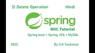Spring MVC delete operation | Spring boot web controller delete operation | Spring delete operation
