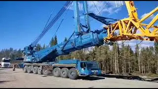 Cranes relocation Liebherr Ltm 1500 8.1 Alvian, Puskakorpi Finland