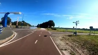 Ronde op racefiets naar Norg op 19 augustus 2020