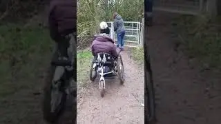 Powered All Terrain Wheelchair  meets kissing gate