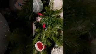 Elf on the shelf in the tree #elfontheshelfideas #christmastree #elf #christmas