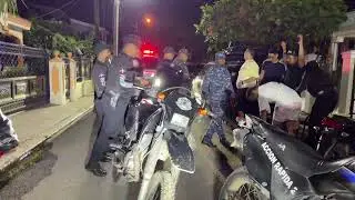 RECORRIDO DE LA POLICIA EN LAS CALLES DE MACORIS