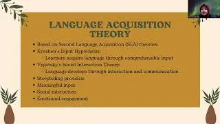 Using Storytelling as a Tool for Language Acquisition in EFL