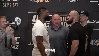 Битва взглядов  UFC 242 ХАБИБ ПОРЬЕ