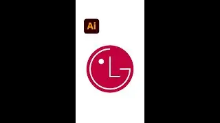 LG logo Illustration - Illustrator tips #shorts - Design.lk