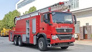 Howo heavy-duty 32m high lift fire fighting  truck