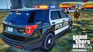 GTA 5 Mods | Airport Patrol| LAX| GTA 5 Lspdfr Mod| 4K