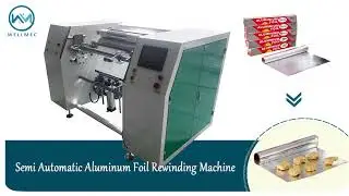 Aluminum Foil Stretch Film Rewinding Machine,M&aacute;quina rebobinadora de papel de aluminio#machine
