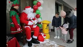 Recepción de Papá Noel en la Plaza Mayor de La Cistérniga y exhibición deportiva 2023