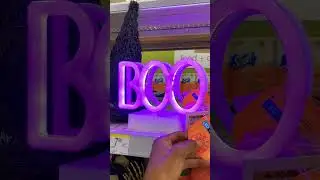 Where Would You Put This LED Neon Halloween Boo Sign It&rsquo;s Coming Up! #subscribe #shorts #candy