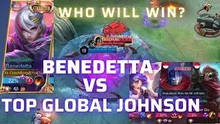 BENEDETTA VS TOP GLOBAL JOHNSON Exp Lane MVP Best Build | Mobile Legends