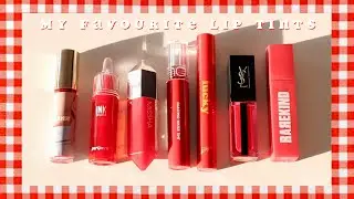 나의 최애 틴트 모음 🍒 MY FAVOURITE LIP TINTS