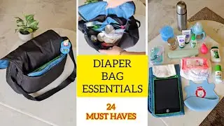 Diaper bag essentials | What is inside a baby's diaper bag #travel #newmom #baby