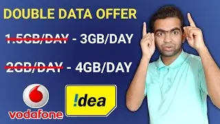 Idea, Vodafone Double Data Offer 4GB/Day | Idea,Vodafone Double Data Offer 3GB/Day