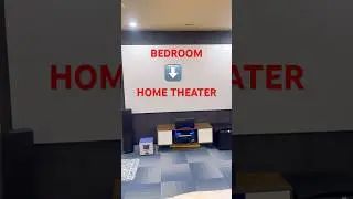 Bedroom to Home Theater Transformation 🎬✨#hometheater #home #theatre