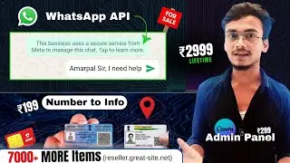 WhatsApp API | Number to info | Canva Admin Panel |  Become a Reseller  Intro 2.0 Part 2