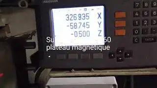 Fraisage sur plateau magn&eacute;tique