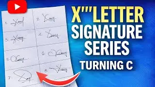 X Letter Signature Series | 10 Unique Designs | With Original Sound No Any Background Music | X Sign