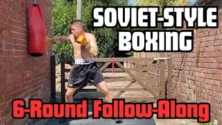 Heavy Bag Workout at Home | 6 Rounds of Soviet Style Boxing (4-Minute Rounds)