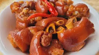 How to braise PORK FEET 🐷 C&aacute;ch Kho Ch&acirc;n Gi&ograve; Heo 🐷 Comment braiser les pieds de porc