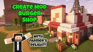 Create Mod BURGER SHOP on the Jangro SMP  - Jangro's Modded Minecraft #5