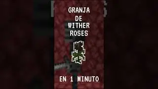 GRANJA DE WITHER ROSES EN 1 MINUTO #shortvideo  #shorts #short