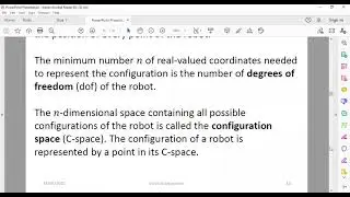 Robotics Lecture 1 | Introduction | Configuration Space | Degrees of Freedom | Grubler Formula