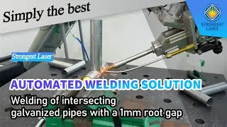 automated welding solution galvanized steel pipes  #roboticwelding
