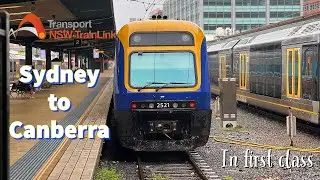 Sydney to Canberra by Train | NSW TrainLink Xplorer Train First Class Review | Full Train Review