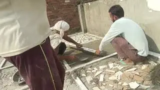 Tookadi marble floor karje  tarish marble karje fitting chips design chips crazy design viral video