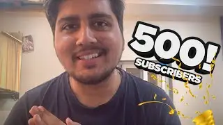 THANK YOU ALL | WE CROSSED 500 SUBS 😇