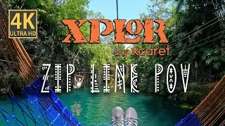 Xplor Xcaret Zip Line Tour POV 4K | Immersive Video | The Many Adventures of Alan & Judie