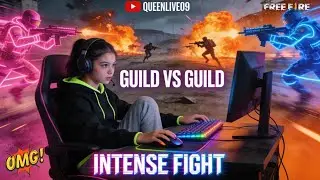 TODAY BIG CHALLENGE 💥 GUILD VS GUILD | ID CHECK 🔍 RANK PUSH WITH QUEENLIVE09 🤯 #shortfeedlivestream