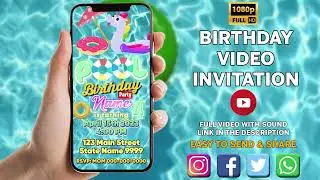 Enchanted Forest Video Invitation, Magic Fairy Video Invite, Canva Template, Digital Invite
