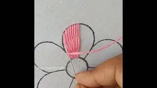 Basic Latest Flower Romanian stitch /Hand Embroidery very easy florar design needle work-166
