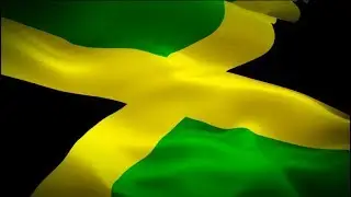 Jamaica waving flag. National 3d Kingston flag waving. Sign of Jamaican&lrm;. Jamaica flag Full HD