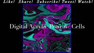 &ldquo;Perdition&rdquo; Digital Acrylic Pour w/ Cells & Bubbles (IbisPaint) - Fast Tutorial - Graphic Fluid Art