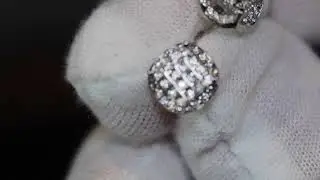 Iced Out Ear Studs, Hip Hop Ear Studs, Mens Diamond Ear Studs, Womens Diamond Ear Studs