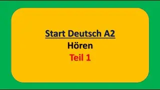 Hören A2 || Start Deutsch A2 Hören Teil 1 modelltest mit Lösung am Ende || Vid - 38
