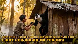 VIRAL! MONYET BERKEPALA HITAM DAN BERBADAN PUTIH MEMINTA TOLONG PADA PEMUDA DESA LIHAT KEAJAIBAN INI