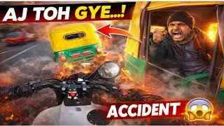 ACCIDENT Hote-Hote Bacha 😱 | Careless Auto Driver | Guerilla 450, KTM Duke, GT 650 Ride