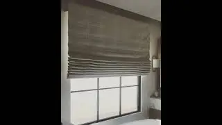Neutral Motorized Roman Shades | The Great Curtain Company