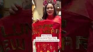 New 2025 Disney Lunar New Year Spirit Jersey and Minnie Ears 🐍 #shorts